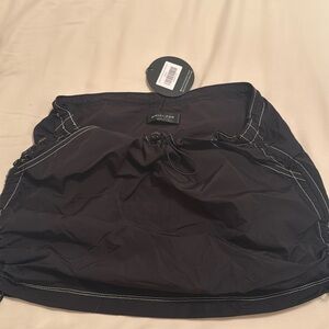 Cargo pants mini skirt black white fox